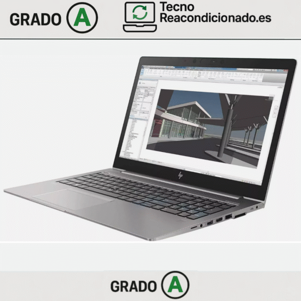 HP ZBook 15u G6 reacondicionado con Intel Core i7, 32GB RAM, SSD 512GB y pantalla 15.6 pulgadas Full HD